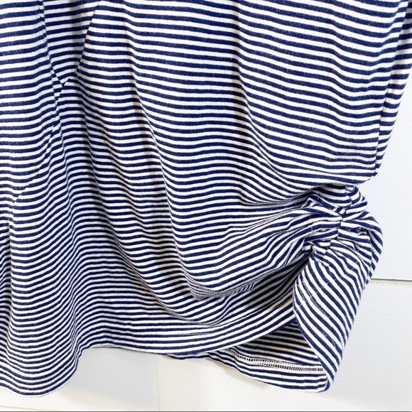 Betabrand Navy Striped 30-day Jersey Mini Dress - Picture 9 of 12